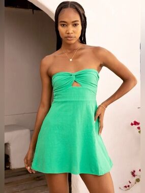 Blanco By Nature Zoey Dress in Emerald Green